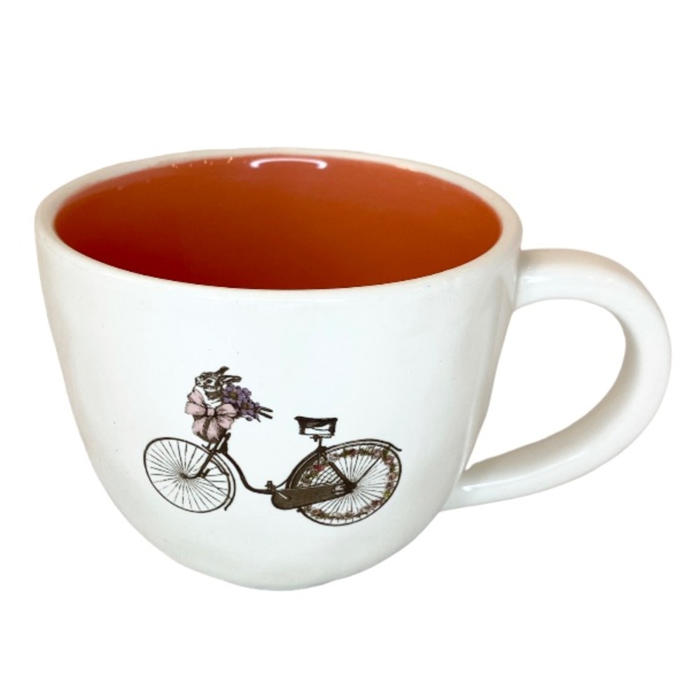 Magenta Bunny Bike Mug
